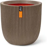 Capi Europe Pot bol Groove NL 43x41 warm taupe