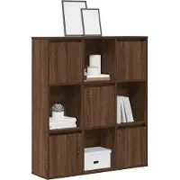 vidaXL Boekenkast 89x24x101,5 cm bewerkt hout bruin eikenkleurig