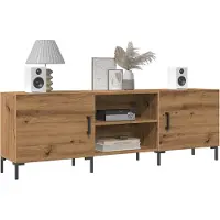vidaXL Tv-meubel 150x30x50 cm bewerkt hout artisanaal eikenkleurig
