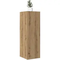 vidaXL Tv-meubel 30,5x30x90 cm bewerkt hout artisanaal eikenkleurig