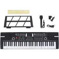 vidaXL 61 toetsen piano elektrisch keyboard met muziekstandaard