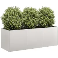 vidaXL Plantenbak 120x40x40 cm roestvrij staal