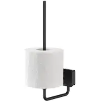 Geesa Reserve Toiletrolhouder Topaz Minimalistisch Mat Zwart