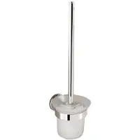 Aqualine Samba Wandgemonteerde toiletborstel, matglas, chroom