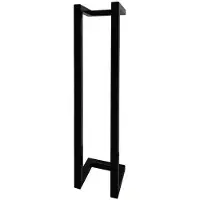 Sanilux Reserverolhouder Staal 45x10x13cm Mat Zwart
