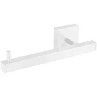 Tres Toiletrolhouder Cuadro Zonder Deksel Mat Wit