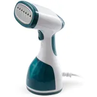 Tomado TSH1201W - Kledingstomer - Handstomer - Ontkreuker - Stoomreiniger - Incl. 2 opzetborstels - Wit/turquoise