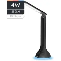 Avide LED Bureaulamp Dimbaar 4W - RGB Licht - Oplaadbaar - 250 lumen - Zwart