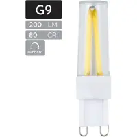 SPL G9 LED Lamp 2.5W Dimbaar - Warm Wit - 200lm - LED Filament T16 Buislamp - Per Stuk - 2700K - 230 Volt