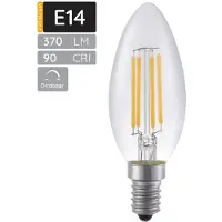SPL E14 LED Lamp 4W Dimbaar - CRI 90 - Extra Warm Wit - 2500K - LED Filament Kaars C35 - Vervangt 33W - Per Stuk