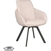 Label51 - Eetkamerstoel Beauty - Beige - 63x56x88cm