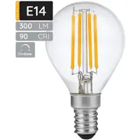 SPL E14 LED Lamp 4W Dimbaar - CRI 90 - Extra Warm Wit - 2200K - LED Filament Globe G45 - Vervangt 28W - Per Stuk