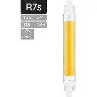SPL LED Staaflamp R7s 9W 3000K 1055lm 230V - Dimbaar - 118mm - Helder - Warm Wit