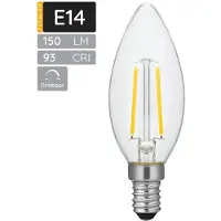 SPL E14 LED Lamp 2W Dimbaar - CRI 93 - Extra Warm Wit - 2500K - LED Filament Kaars C35 - Vervangt 16W - Per Stuk