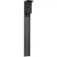 Merkloos Tuinpaal Wandcontacdoos + RA 2-voudig - 16A 250V - IP55 - Antraciet