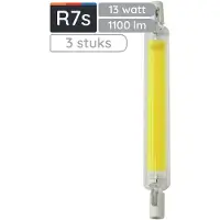 Avide R7s LED Staaflamp 118mm - 13W 220-240V - 3000K - 1100lm - LED Lampjes Insteek - Warm wit licht - Vervangt 77W lamp - 3 stuks