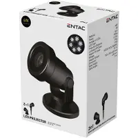 Entac LED Kerst Projector met Sneeuwvlokken - Kerstverlichting Buiten en Binnen - 5-10m - Met Grondpen en Voet