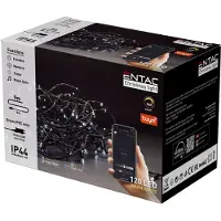 Entac Smart LED Lichtsnoer Kerst 9m - Bestuurbaar met App - Dimbaar - Kerstverlichting voor Buiten en Binnen - Warm Wit Licht