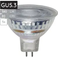 SPL GU5.3 LED Lamp 2.7W - Warm Wit - 350lm - Led Spot MR16 - 5 Stuks