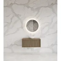 Gliss Design Onderkast heronimus 60x45x35 cm met topplaat ash grey