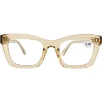 Montour Leesbril - FIENE - plus 3.00 - Vierkant Model - Beige - Dames - Heren - Unisex