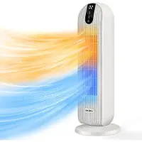 OEM RM Store - Elektrische Kachel - Elekstrische Verwarming - Woonkamer kachel - 2000 Watt - 3 Standen - Automatische Swing - Stil - Wit