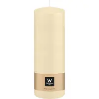 Wiedemann Cilinderkaars/stompkaars - creme wit - 20 x 7 cm - 103 branduren - zuilkaarsen