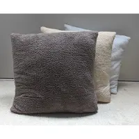 Swan - kussenhoes - sierkussen - kussen - teddy - zacht - beige - 45x45