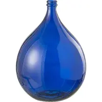J-Line vaas Lissabon - glas - blauw - small - Ø 40 cm