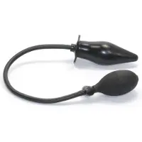 Aphrodisia - Oppompbare Plug - Anaal Plug - Buttplug - Anal plug met pomp - Pumpup - Play Plug - Zwart - gave Cadeaubox