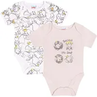 Sarcia.eu DISNEY Dumbo - Katoenen Body met Korte Mouwen in de kleuren Wit en Beige - 2pack