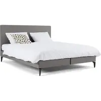 Maxi Boxspring Cisano met Silver Pocket Deluxe Foam matras - 140 x 200 cm - light grey
