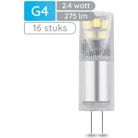 Modee Lighting LED Lamp G4 - 2.4W 4000K 275 LM 12V - LED Lamp insteek - Wit Licht - 16 stuks