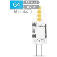 Modee Lighting LED Insteeklamp G4 Helder - 1.8W 180lm 4000K - Neutraalwit - Vervangt 18W - 12V - 16 stuks