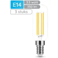 Modee Lighting E14 LED Lamp 3.5W - 350lm - 2700K - Warm Wit - LED Filament Lamp T25 - Vervangt 32W Halogeen Gloeilamp - 3 stuks