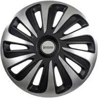 Michelin Wieldoppen 14 inch - NVS - Zilver/zwart (set van 4)