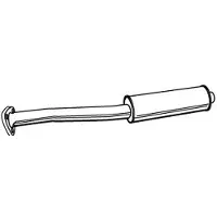 VEGAZ AS-120 Uitlaat middendemper