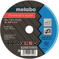 Metabo 626870000 Snijschijf, haakse slijper