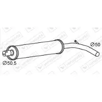 VEGAZ RS-634 Uitlaat middendemper