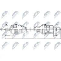 NTY NPW-VV-031 Aandrijfas