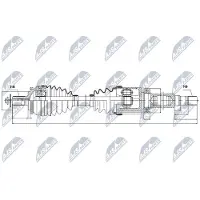 NTY NPW-VV-038 Aandrijfas