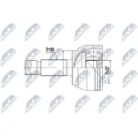 NTY NPZ-ME-025 Homokineet reparatie set, aandrijfas