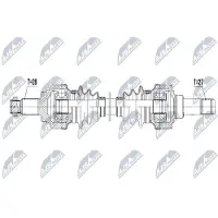 NTY Aandrijfas NPW-BM-047