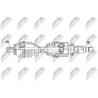 NTY NPW-FR-086 Aandrijfas