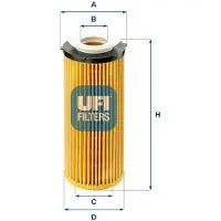 Ufi 25.096.00 Oliefilter