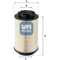 Ufi 26.014.00 Brandstoffilter