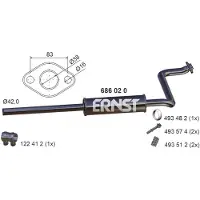 ERNST 686020 Uitlaat middendemper