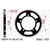 DC AFAM 14604 Achtertandwiel