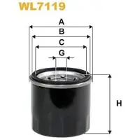WIX FILTERS WL7119 Oliefilter