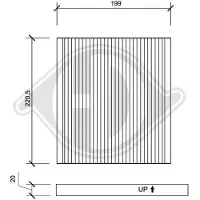 Diederichs DCI1102 Interieurfilter